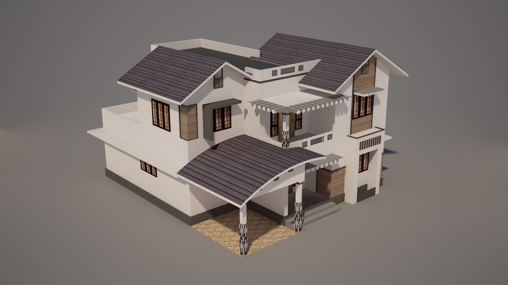 Free House Model - TurboSquid 1265227