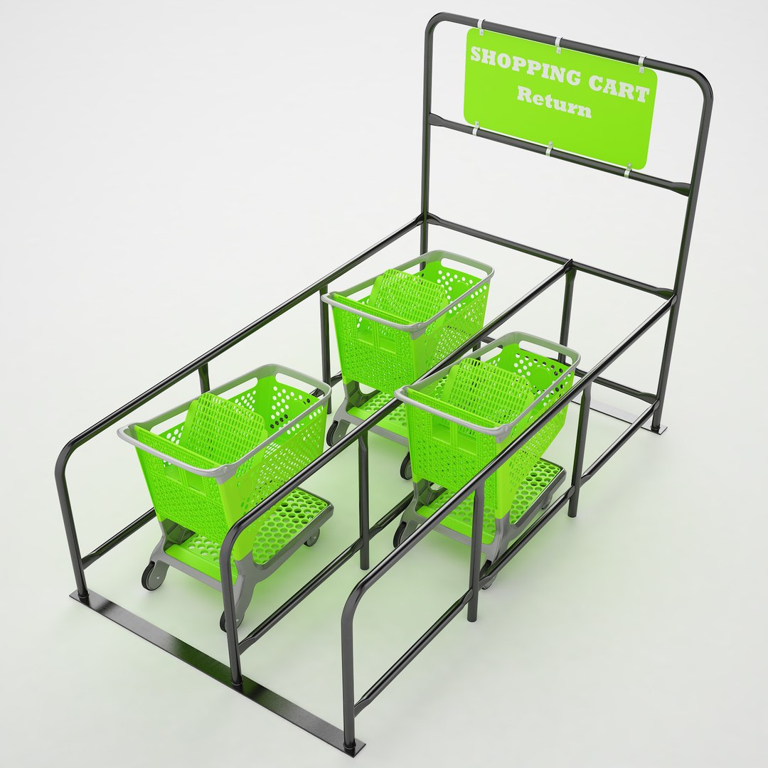 Shopping Cart Return 09 3D TurboSquid 2032723