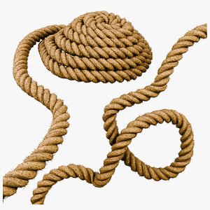 Customizable Rope - Geometry Nodes 3D model