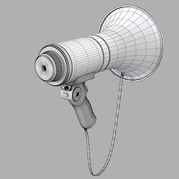 electric megaphone speaker 3ds