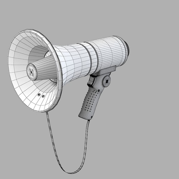 electric megaphone speaker 3ds