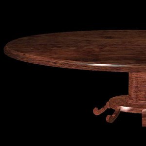 3d model of dining table pztbl rolg