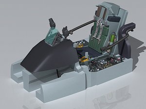 3ds max a-10 thunderbolt cockpit