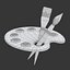 3D artist art palette