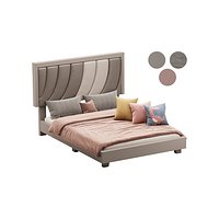 Boyd Sleep Bree Upholstered Faux Leather Platform Bed