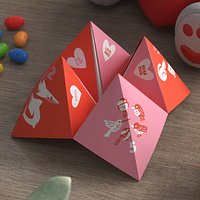Valentine Paper Fortune Teller