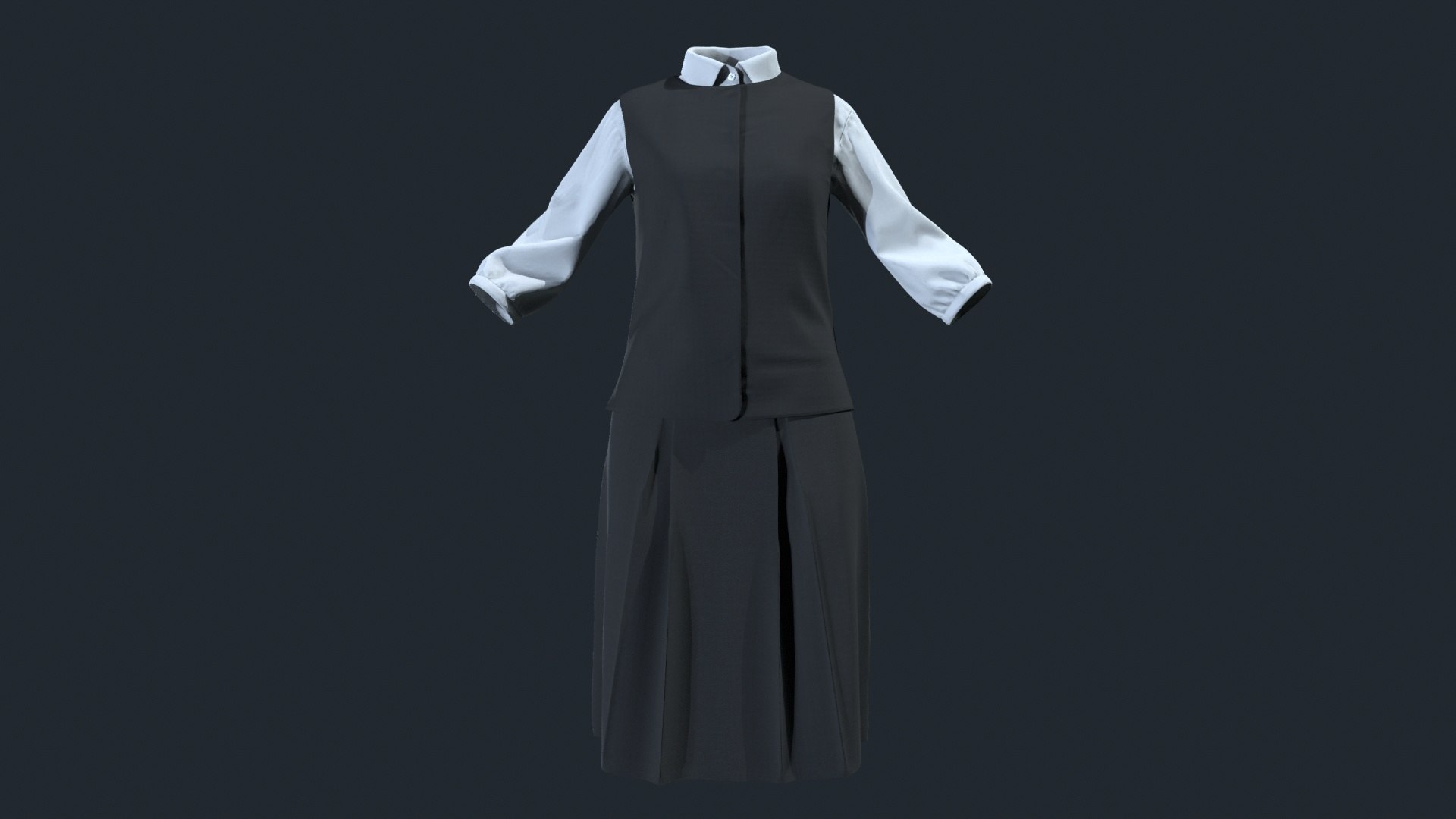 Japanese Office Uniform Realistic 3D model https://p.turbosquid.com/ts-thumb/I5/fTsO8L/3h/untitled_viewport_003/jpg/1752108931/1920x1080/fit_q87/09131197762f01fa265a076101e5a3ecf7caf088/untitled_viewport_003.jpg