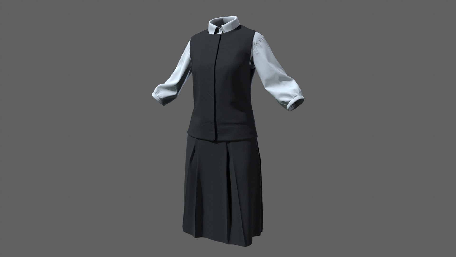 Japanese Office Uniform Realistic 3D model https://p.turbosquid.com/ts-thumb/I5/fTsO8L/Rz/untitled_viewport_012/jpg/1752108926/1920x1080/fit_q87/7f924dcdb76f01558351860f7ccec84591e8be2f/untitled_viewport_012.jpg