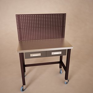 workbench table 3d model