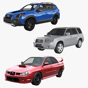 Subaru Cars Collection 3D model