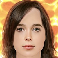 Ellen Page Head - No Hair - Low poly head for game