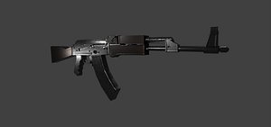 3D ak 47 color