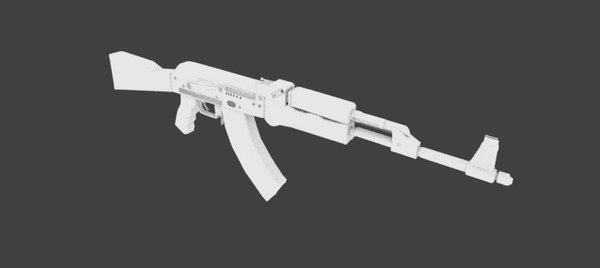 Free 3D ak 47 color - TurboSquid 1227770