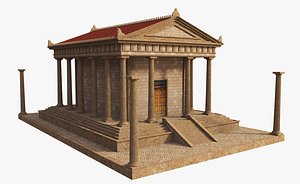 3D model Classic Ancient Temple