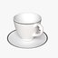 Realistic Tea Cup  Saucer