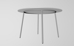 3ds furnishings table glass