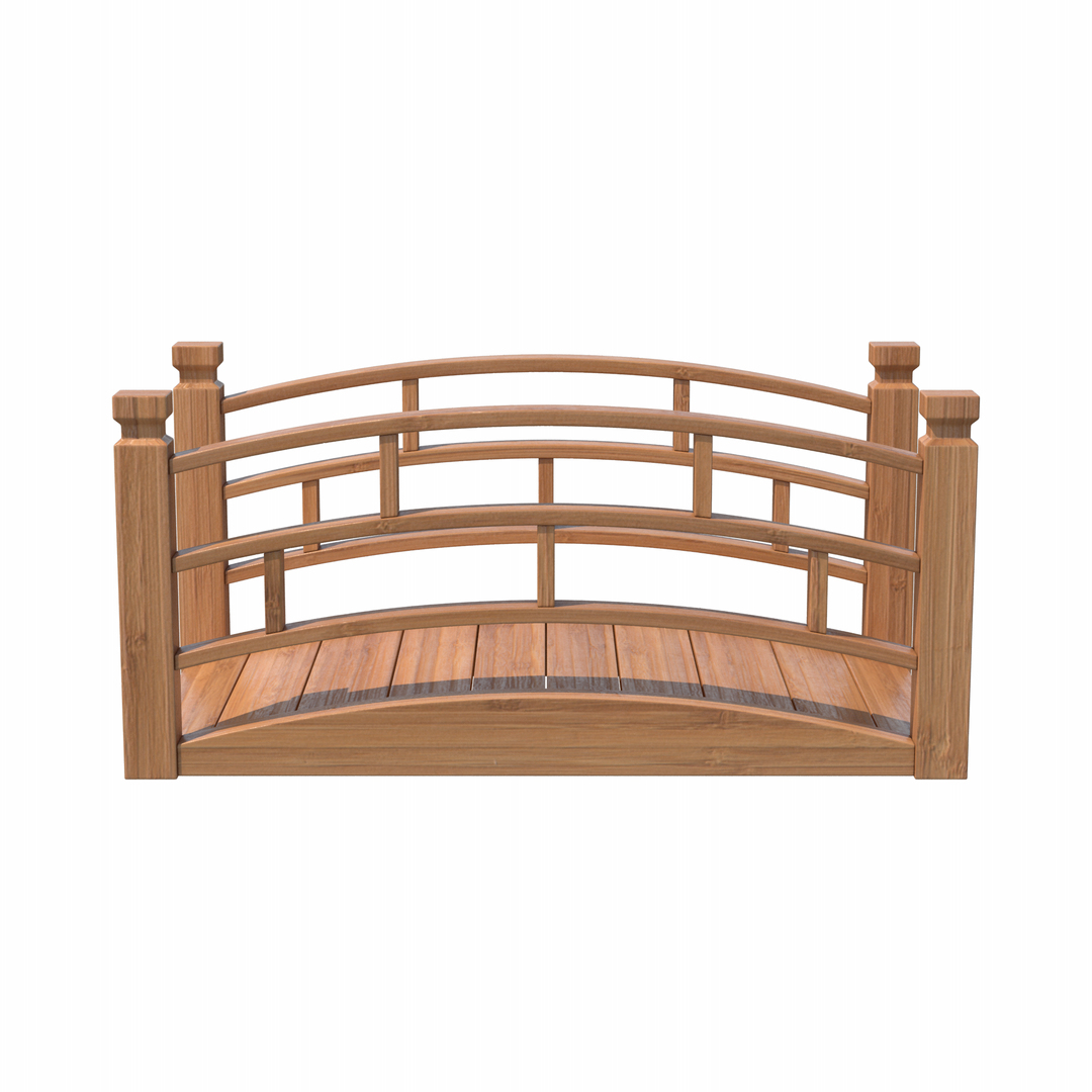 3D Model Wooden Bridge - TurboSquid 2016369
