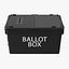 voting machine ballot 3d model