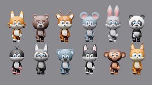 Cartoon character animals