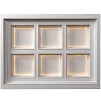 Modern coffered illuminated ceiling Art Deco style