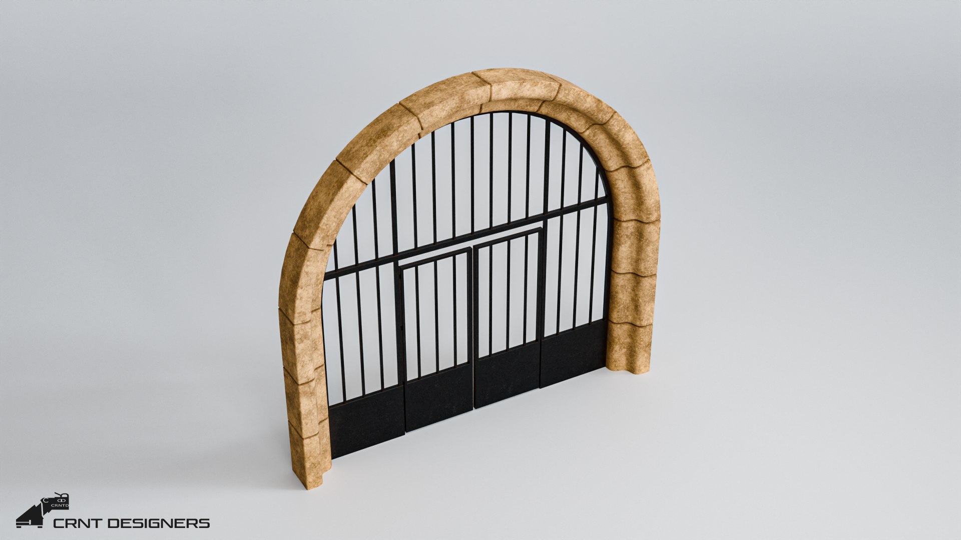 3D Roman Arch Gate - TurboSquid 2331664