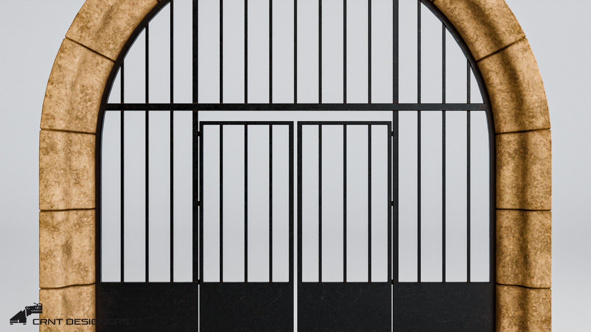 3D Roman Arch Gate - TurboSquid 2331664