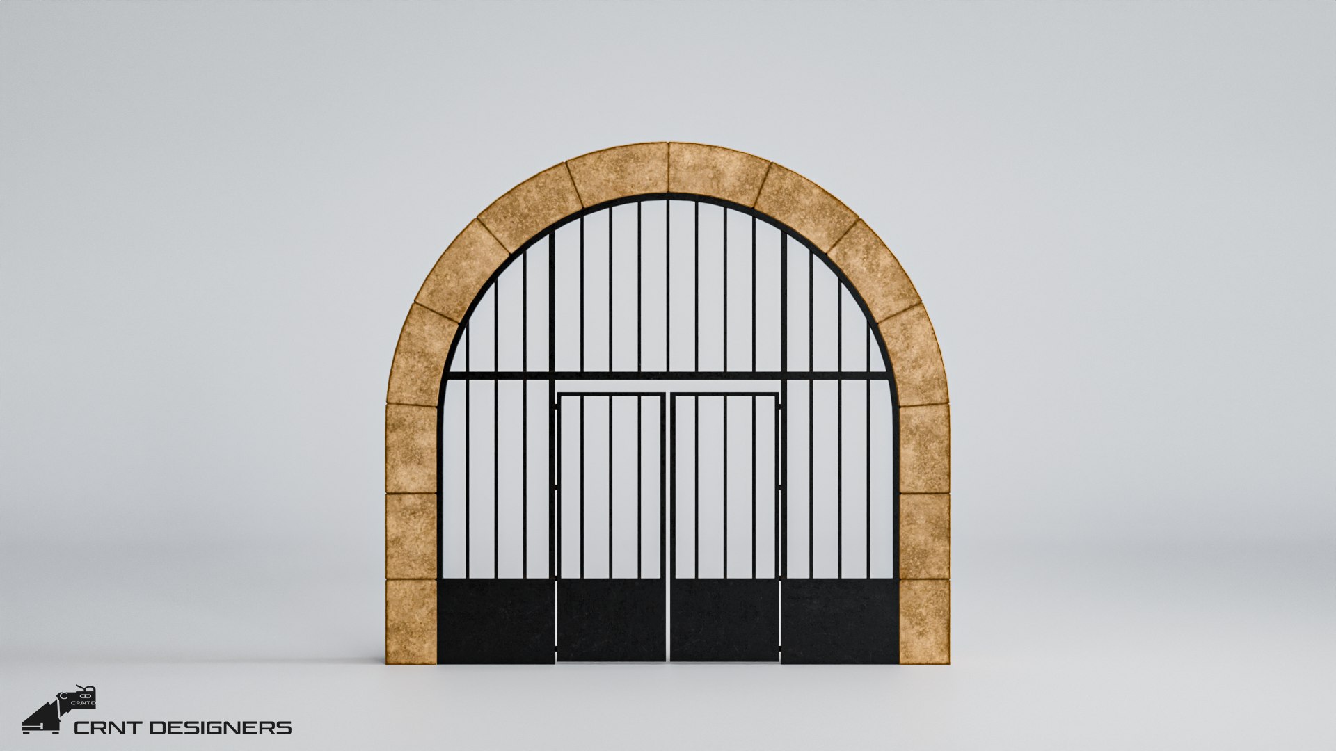 3D Roman Arch Gate - TurboSquid 2331664