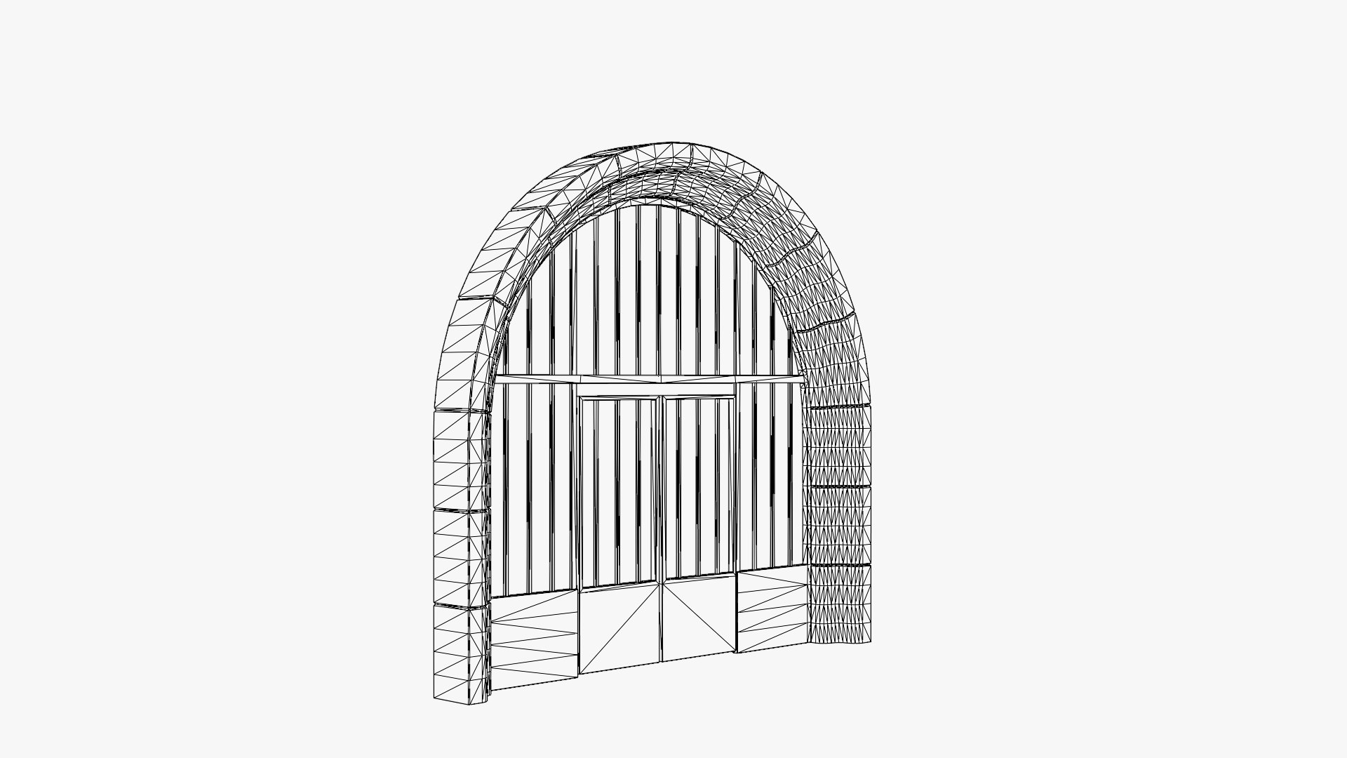 3D Roman Arch Gate - TurboSquid 2331664