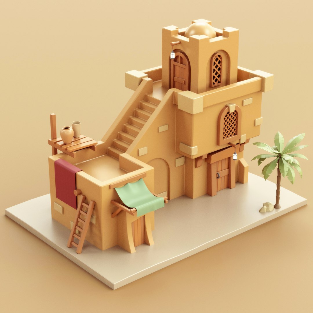 Arab House 02 3D model - TurboSquid 1832757