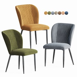 3D mustard corduroy vetro mebel model