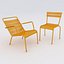 Luxembourg chair and armchair