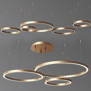 3D model ring chandelier 3