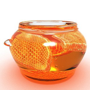 Honeycomb in honey