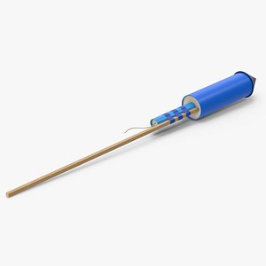 Blue Firework Rocket