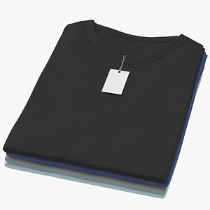 Female Crew Neck Folded Stacked With Tag Color Variations 07 model