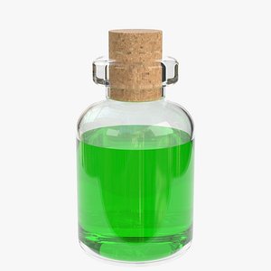 cylindrical potion flask model