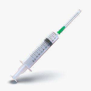 disposable syringe 10ml set 3d obj