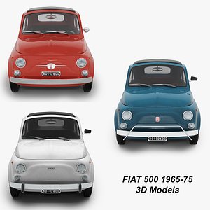 3D Fiat 500 1965-75 3 variant model