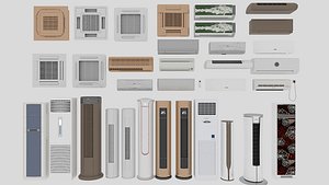 Air conditioner collection 3D model