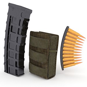 3D magazine leather pouch