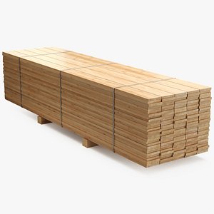 pallet pine timber model