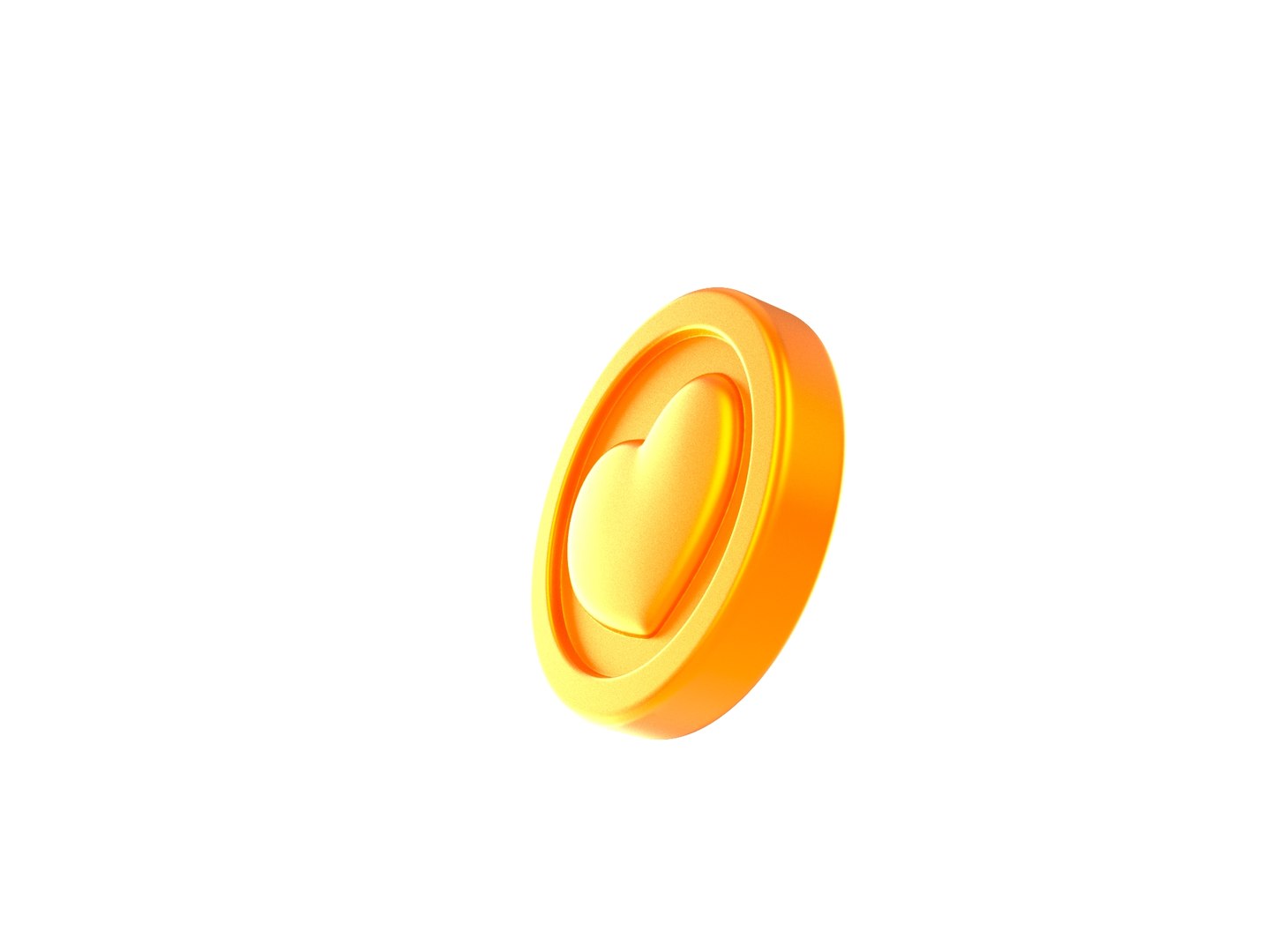 3D model Print004 Coin Heart - TurboSquid 1891507