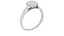 Anel de ouro de casamento Asscher Cut Ruby na caixa V01