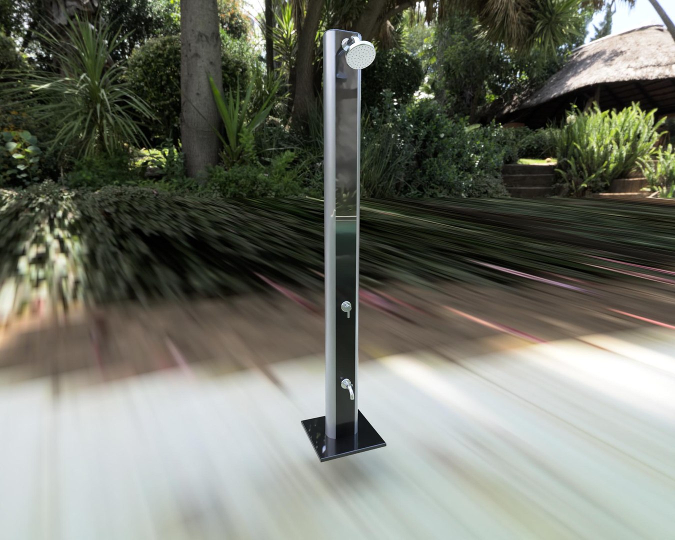 Solar Shower Swimming Pool Model - TurboSquid 2049637