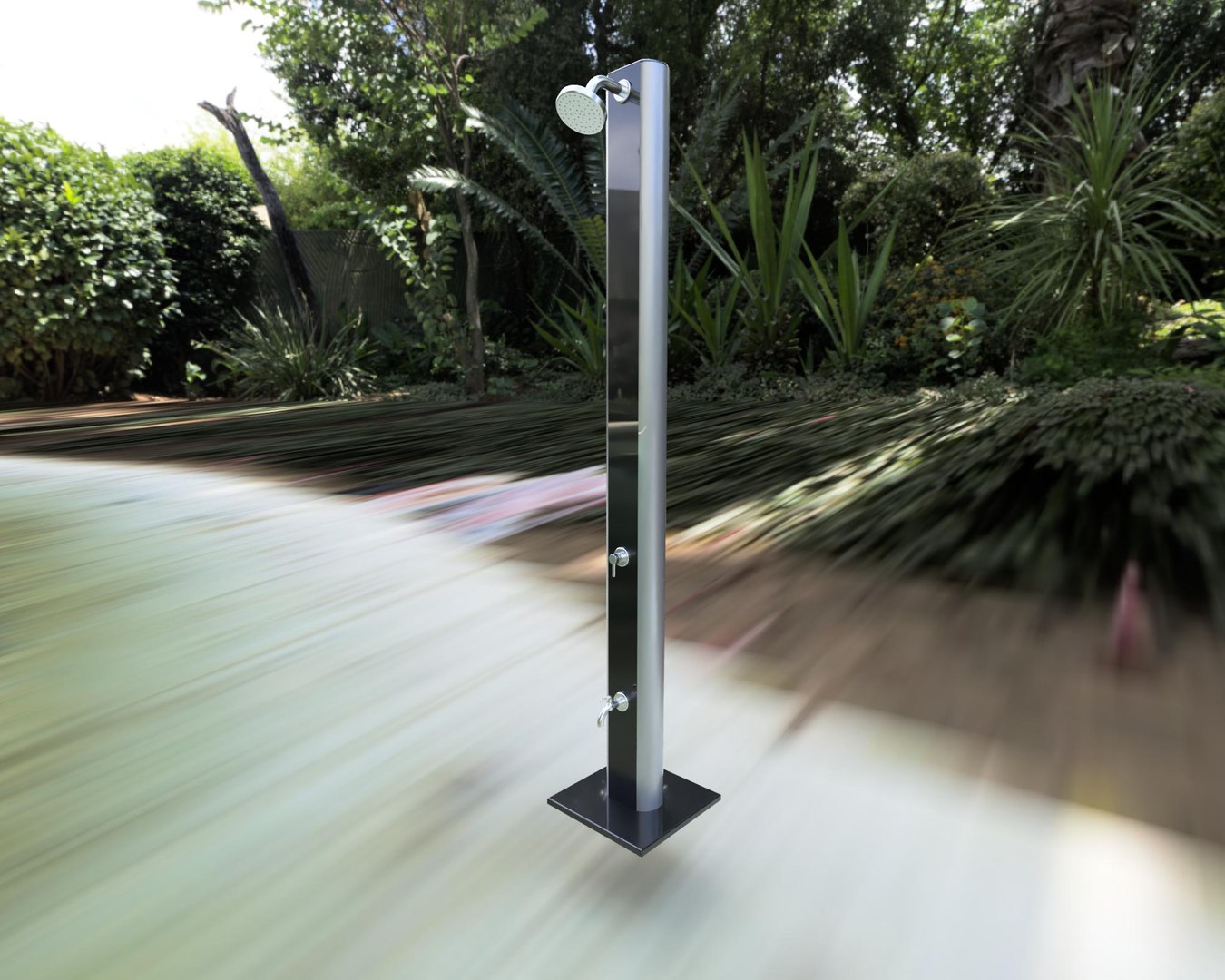 Solar Shower Swimming Pool Model - TurboSquid 2049637
