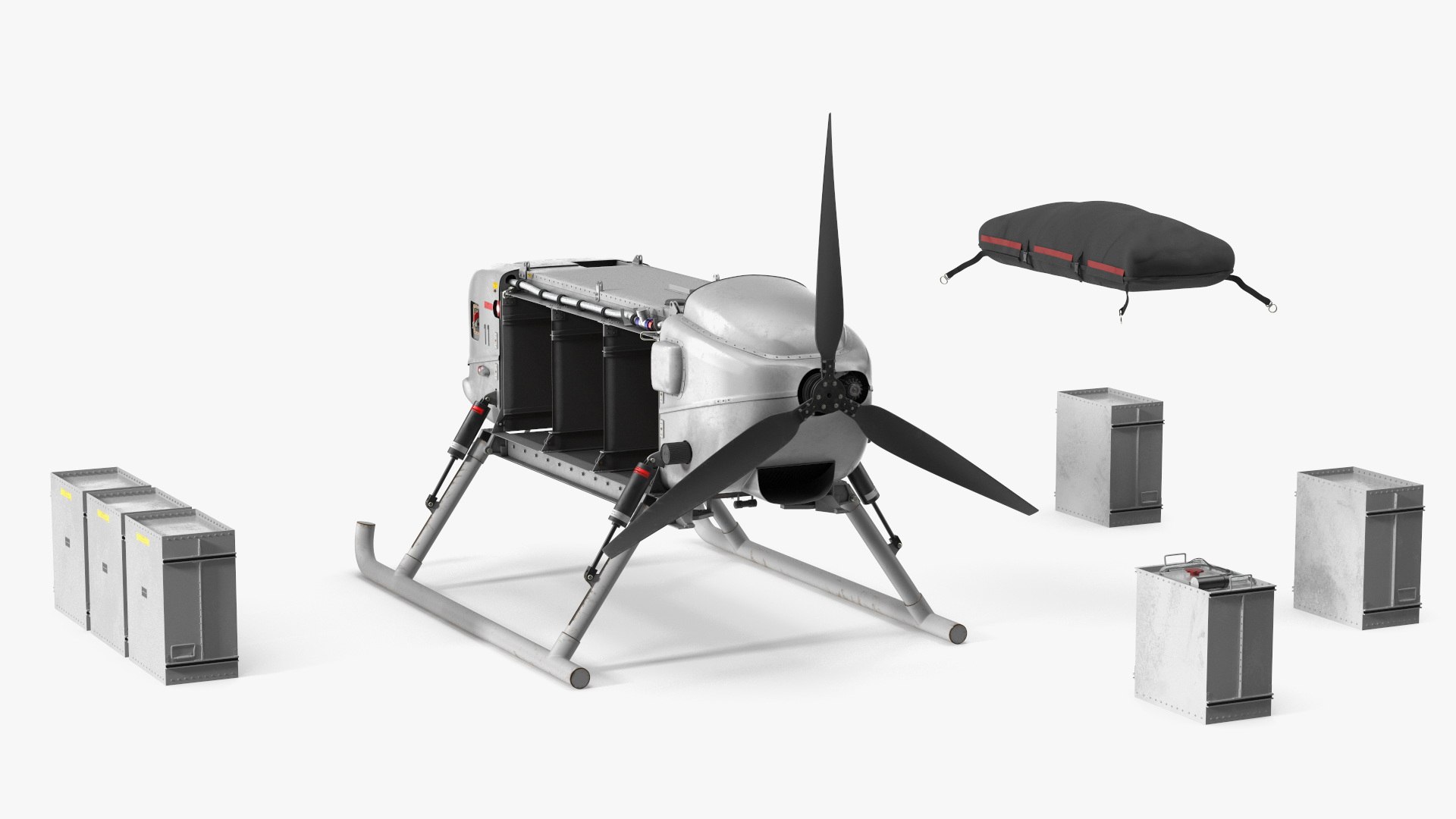 Snowgoose UAV MMIST CQ-10 Rigged For Maya 3D Model - TurboSquid 2458317