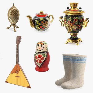 3D model Russian Traditional Symbols Collection 5