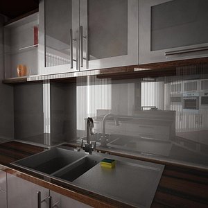 3d model kitchen sponge 1