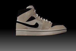 STYLIZED NIKE AIR JORDAN ONE MID BARELY ORANGE