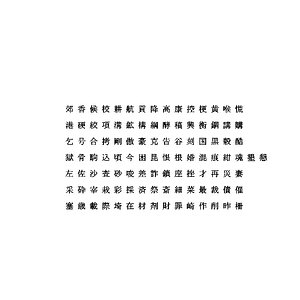 chinese ms mincho font 3D
